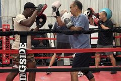 Fighters in ring